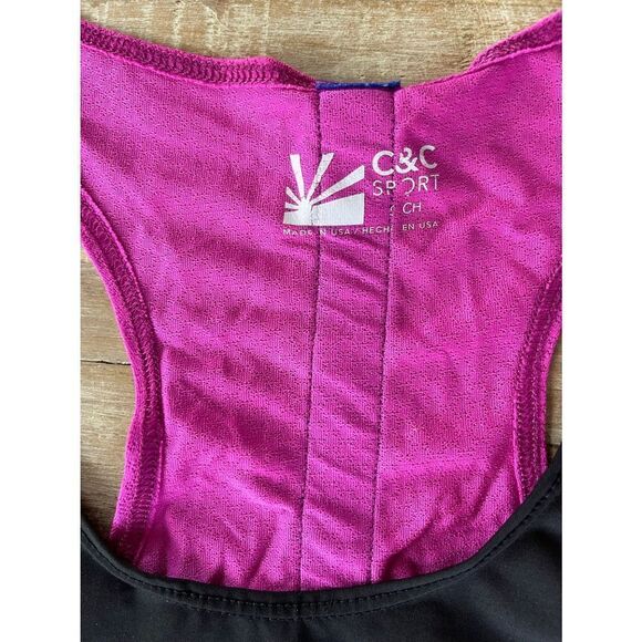 C&C  pink black block Sport Tank Top - Picture 3 of 4